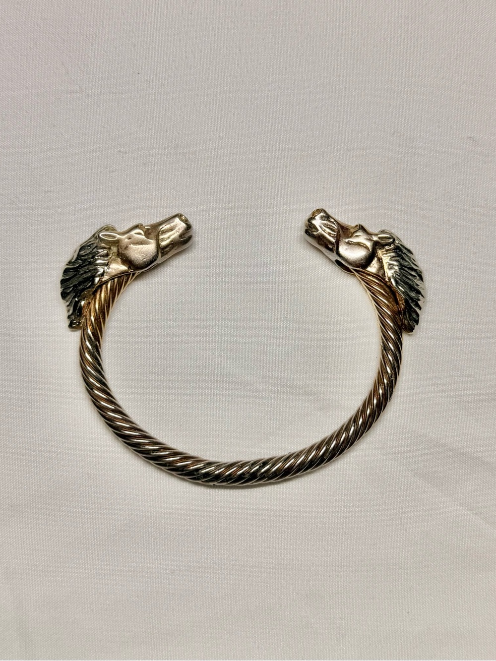 Unisex stainless steel horse head bracelet